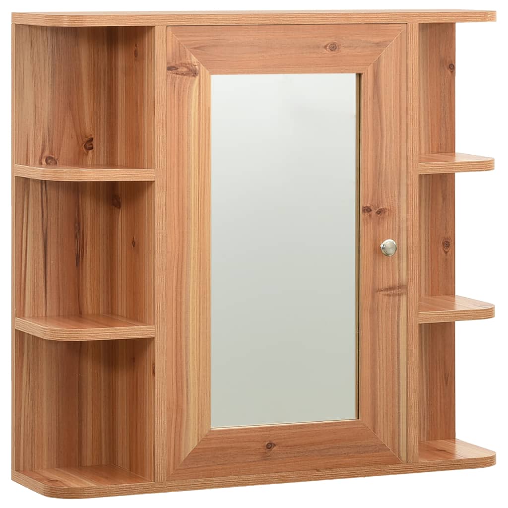 Bathroom mirror cabinet Oak 66x17x63 cm MDF