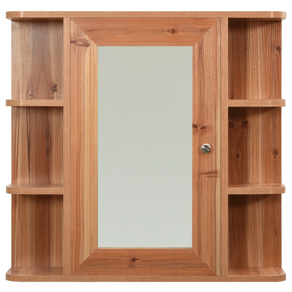 Badezimmerspiegelschrank Eiche 66x17x63 cm MDF