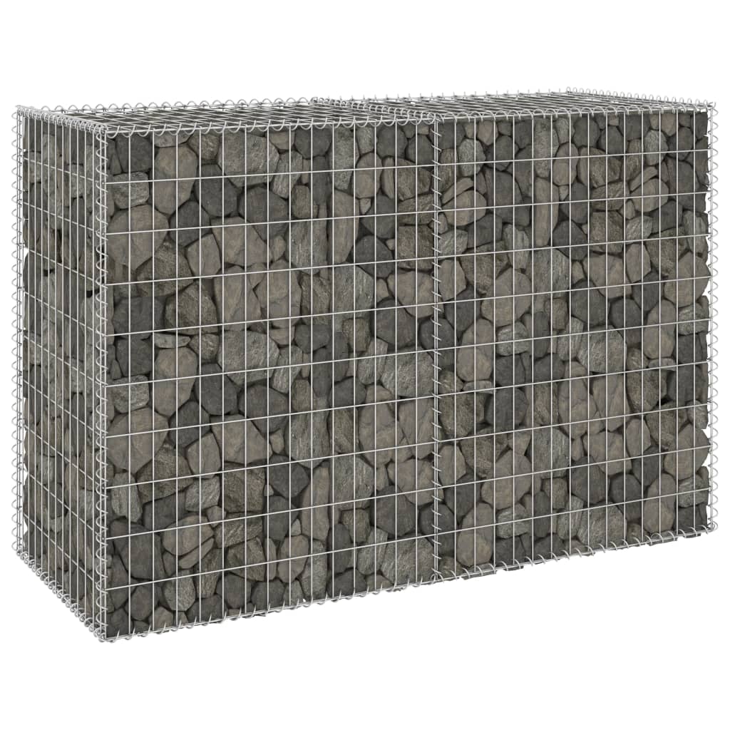 Gabion wall with covers Galvanized steel 150x60x100 cm