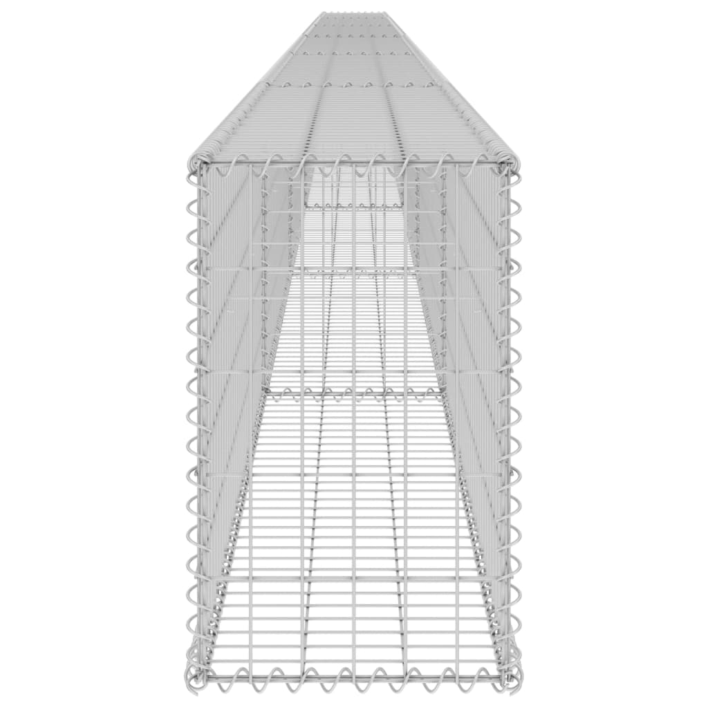 Gabion wall with covers Galvanized steel 900x30x50 cm