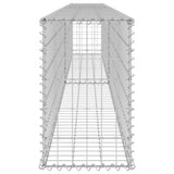 Gabionenwand mit Abdeckungen aus verzinktem Stahl, 300 x 30 x 50 cm