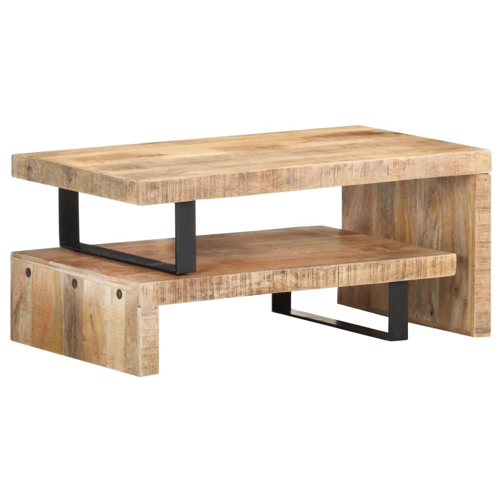 Ensemble de table basse 2 pcs Bois de manguier massif