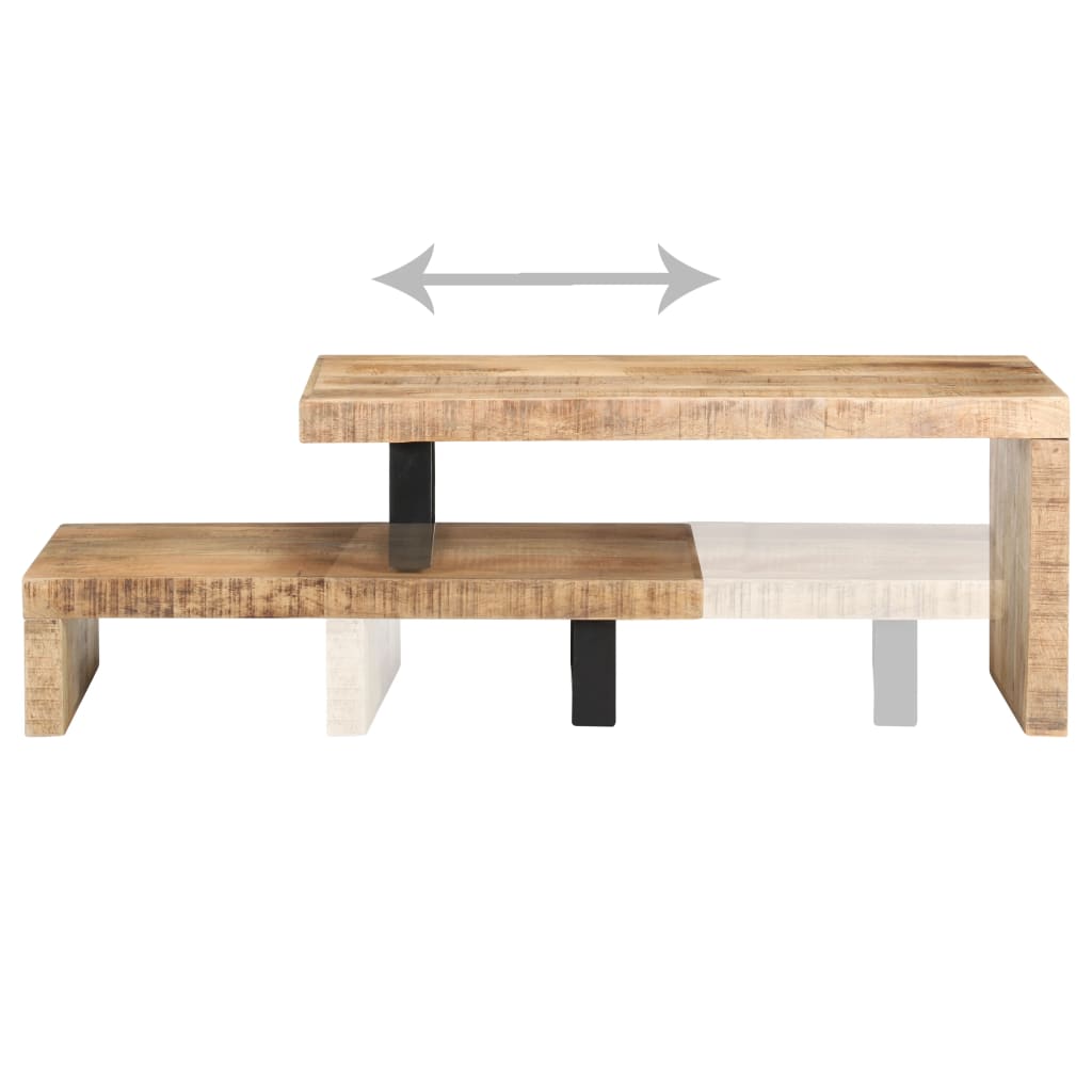 Ensemble de table basse 2 pcs Bois de manguier massif