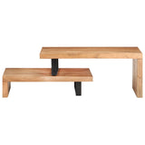 Ensemble de 2 tables basses Bois d'acacia massif