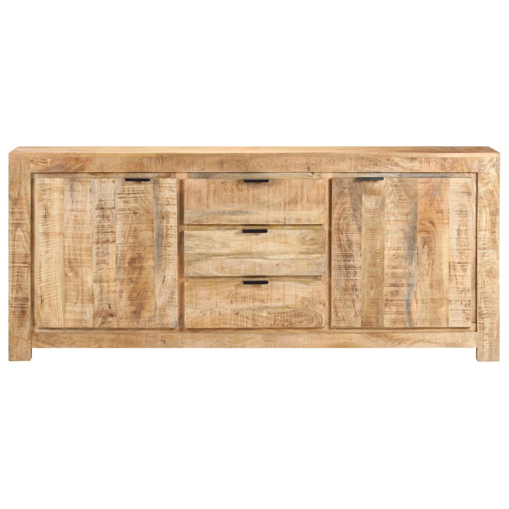 Sideboard 175x40x75 cm Rohes Mangoholz