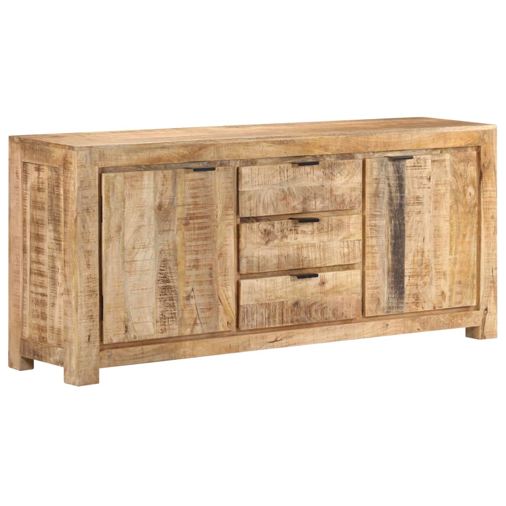 Sideboard 175x40x75 cm Rohes Mangoholz