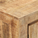 Sideboard 175x40x75 cm Rohes Mangoholz