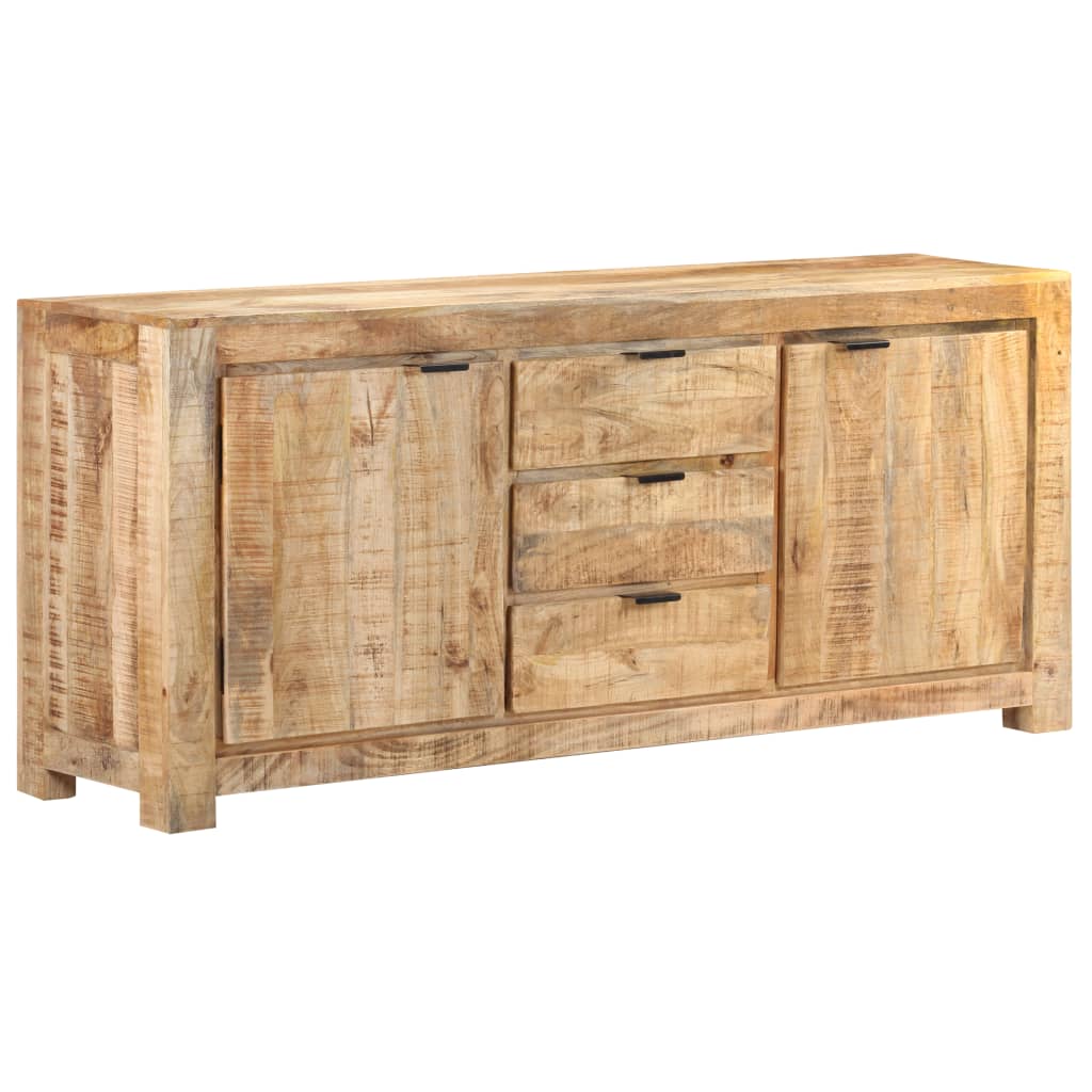 Sideboard 175x40x75 cm Rohes Mangoholz