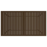 Table de jardin Marron 140x80x72 cm Acier