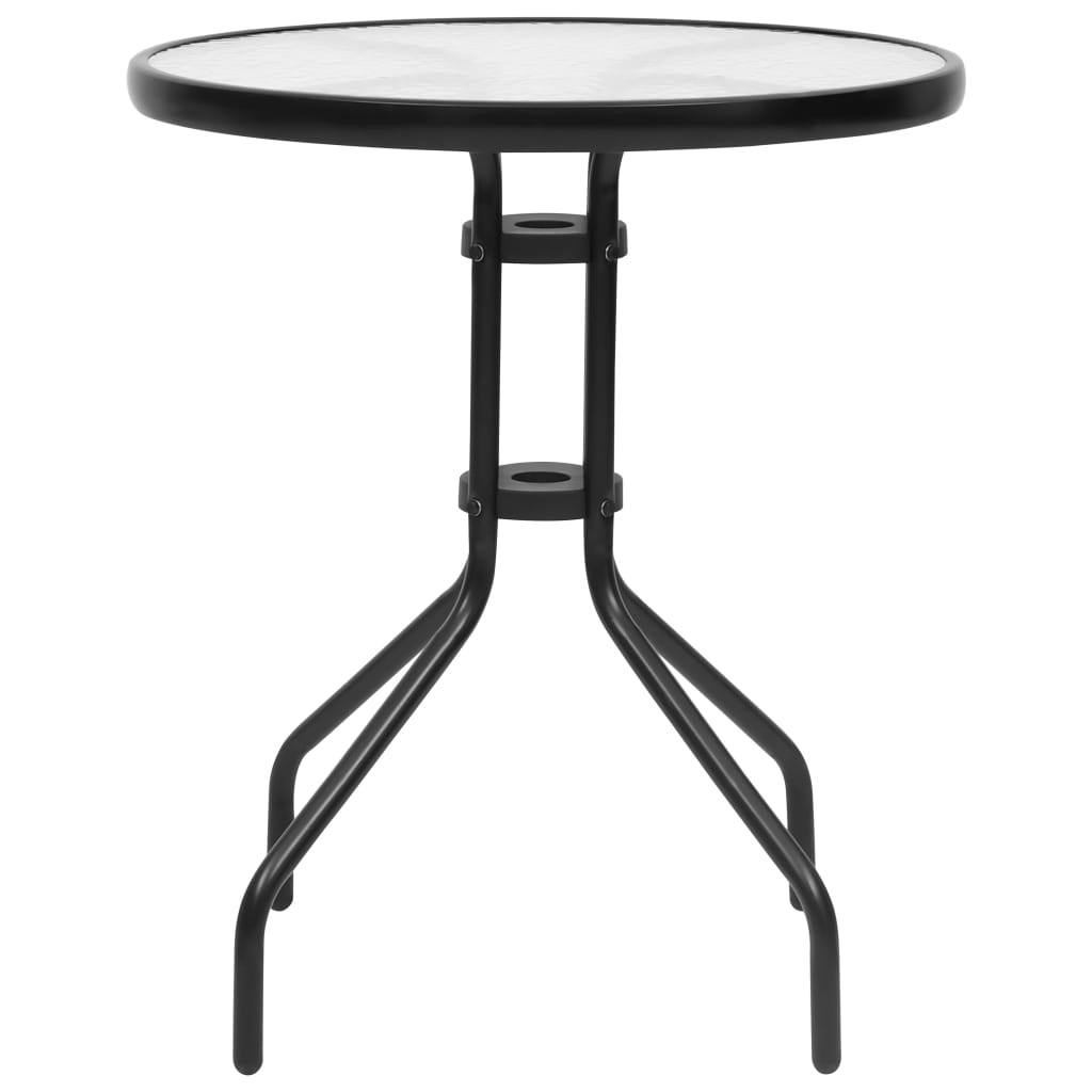 Table de jardin Noir Ø60x70 cm Acier