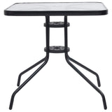 Table de jardin Noir 70x70x70 cm Acier