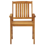 Chaises de jardin lot de 4 Bois d'acacia solide