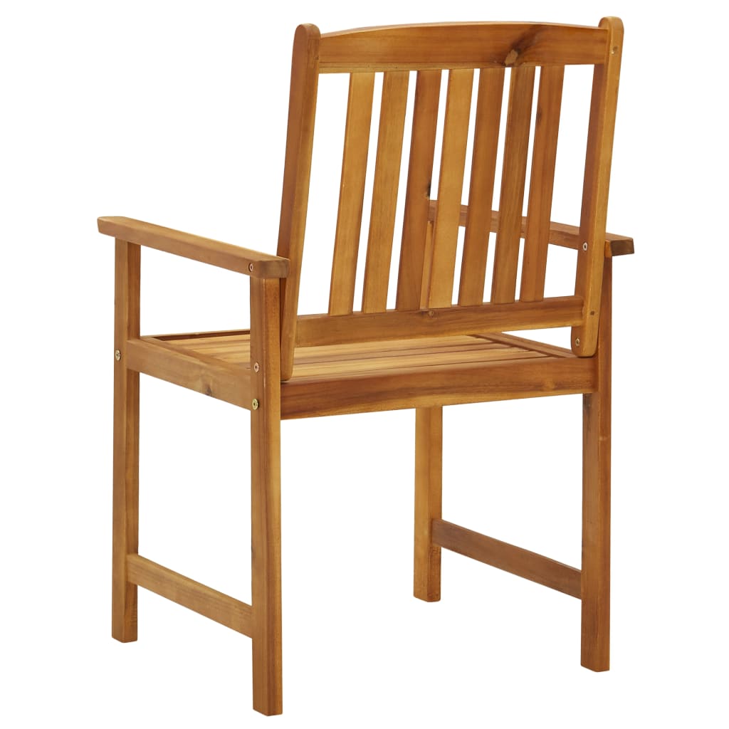 Chaises de jardin lot de 4 Bois d'acacia solide