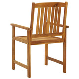 Chaises de jardin lot de 4 Bois d'acacia solide