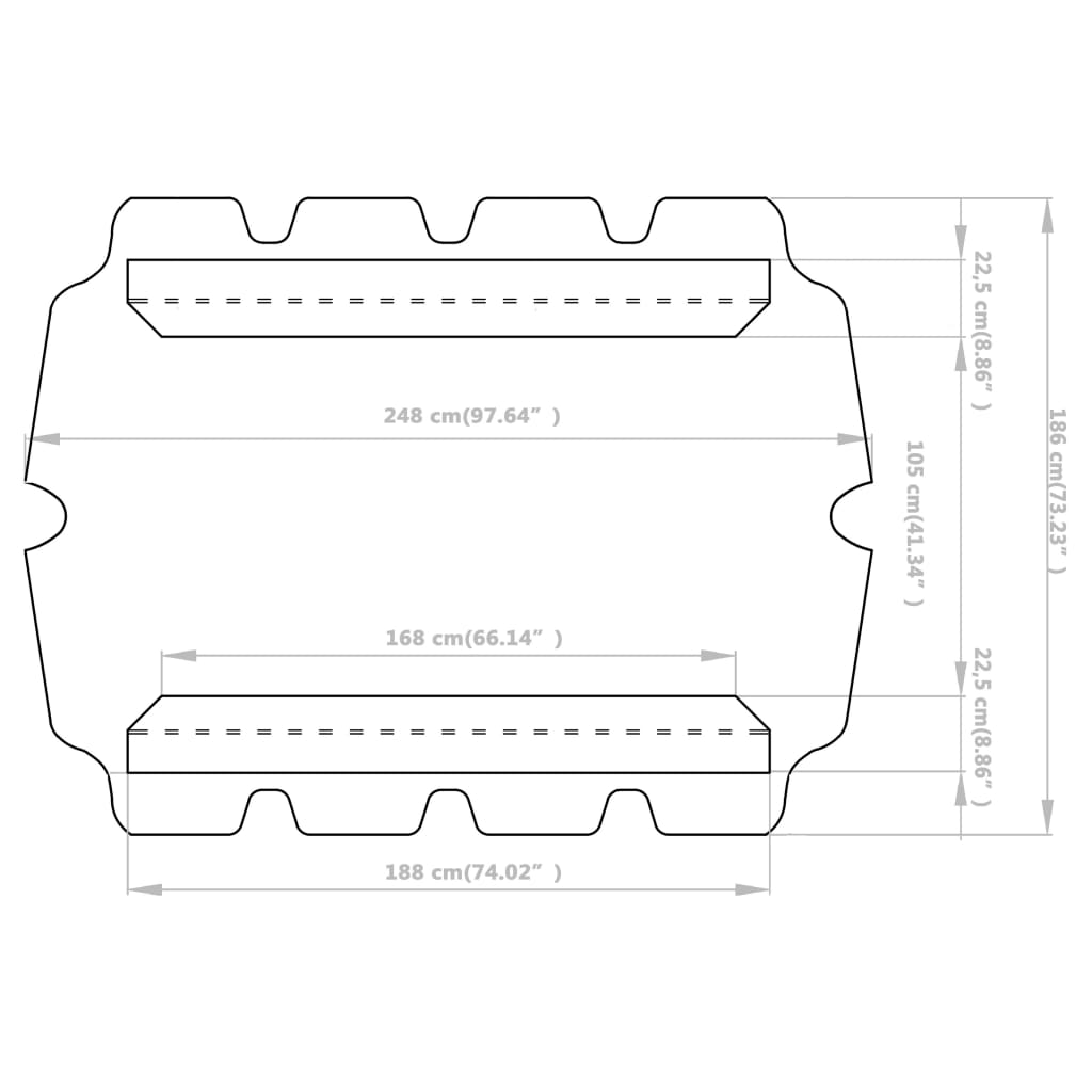 Replacement roof swing orange 188/168x145/110 cm