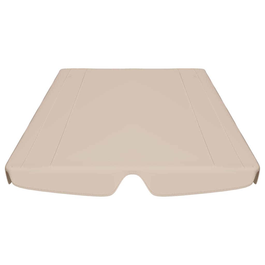 Toit de rechange de balançoire beige 150/130x105/70 cm