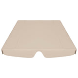 Toit de rechange de balançoire beige 150/130x105/70 cm