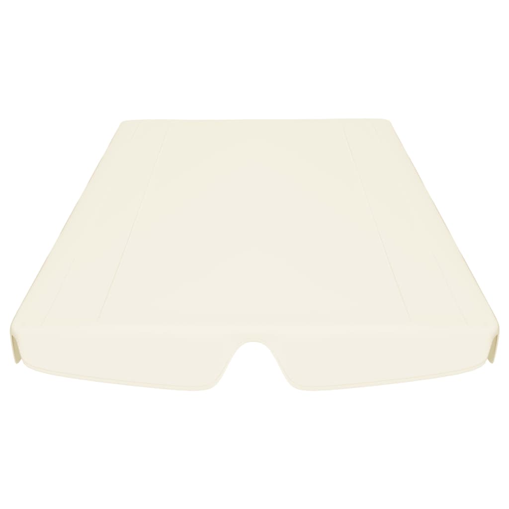 Toit de rechange de balançoire crème 150/130x105/70 cm