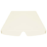 Toit de rechange de balançoire crème 150/130x105/70 cm