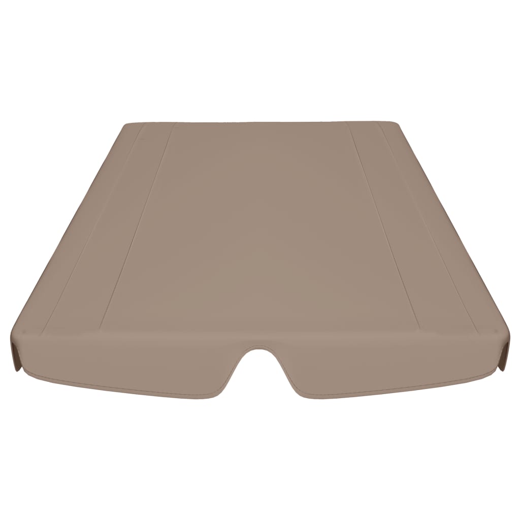 Toit de rechange de balançoire taupe 150/130x105/70 cm