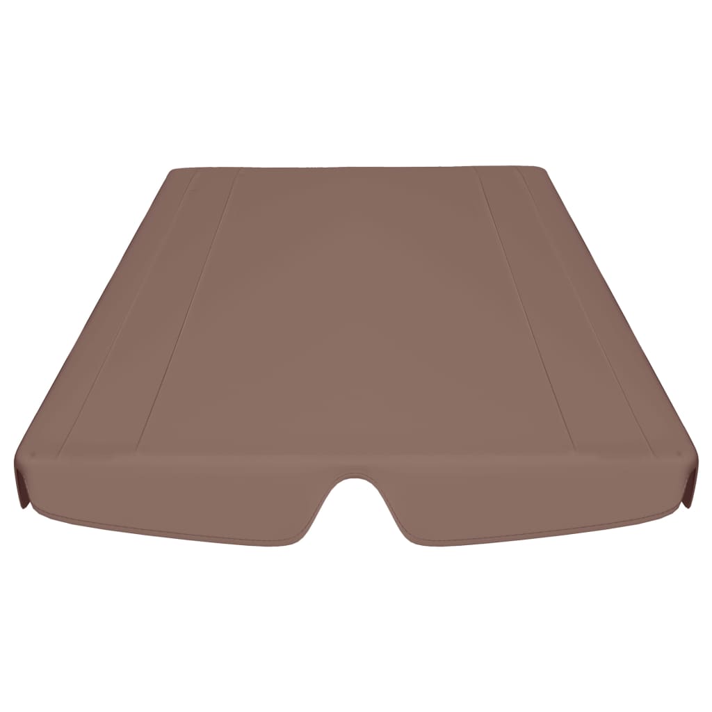 Toit de rechange de balançoire marron 150/130x105/70 cm