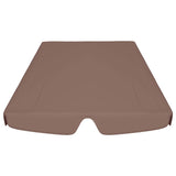 Toit de rechange de balançoire marron 150/130x105/70 cm