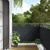 Anthracite balcony screen 75x300 cm Oxford fabric