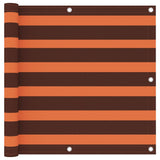 Écran de balcon Orange et marron 90x400 cm Tissu Oxford