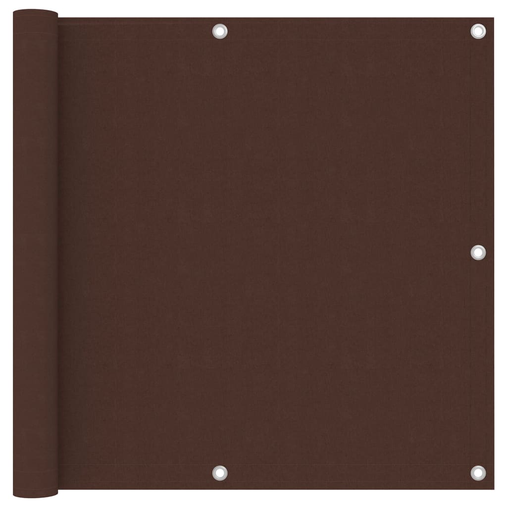 Écran de balcon Marron 90x300 cm Tissu Oxford