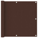 Écran de balcon Marron 90x300 cm Tissu Oxford