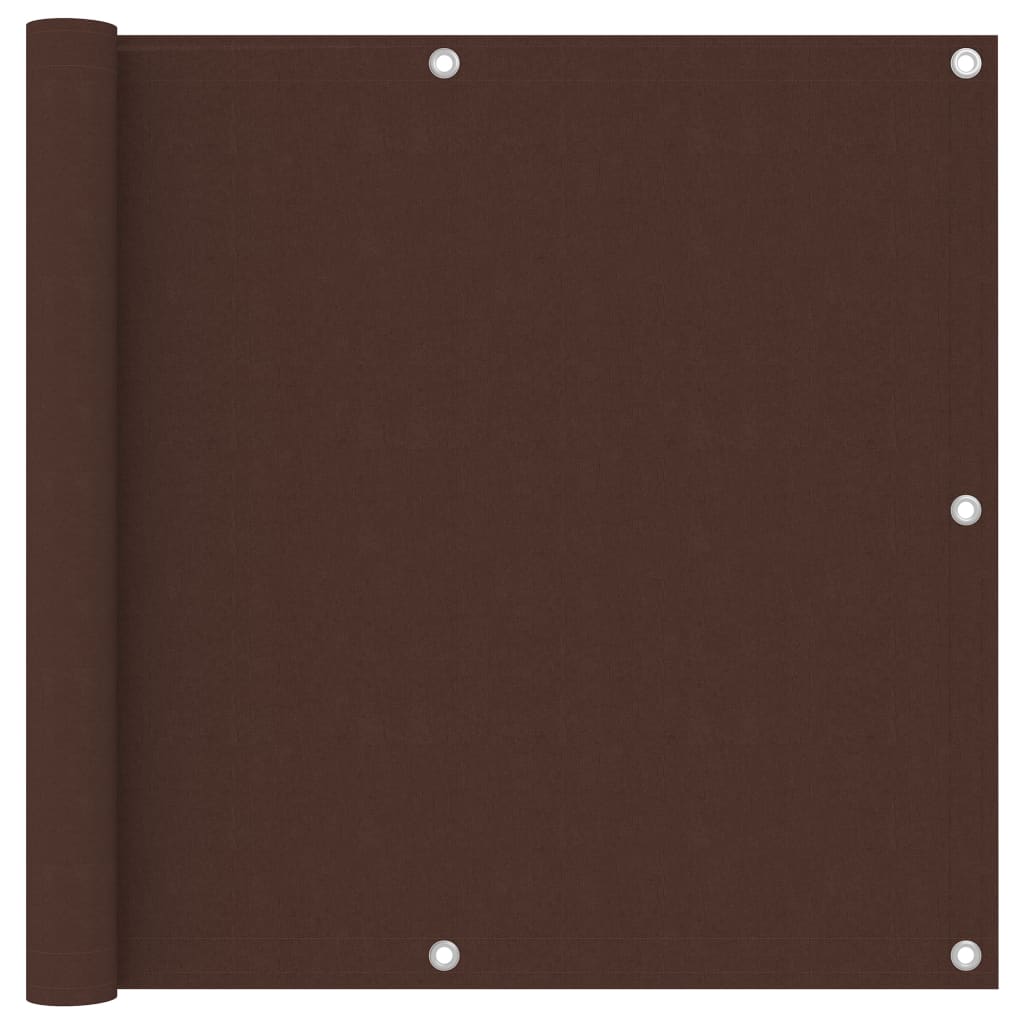 Écran de balcon Marron 90x600 cm Tissu Oxford