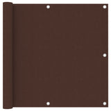 Écran de balcon Marron 90x600 cm Tissu Oxford