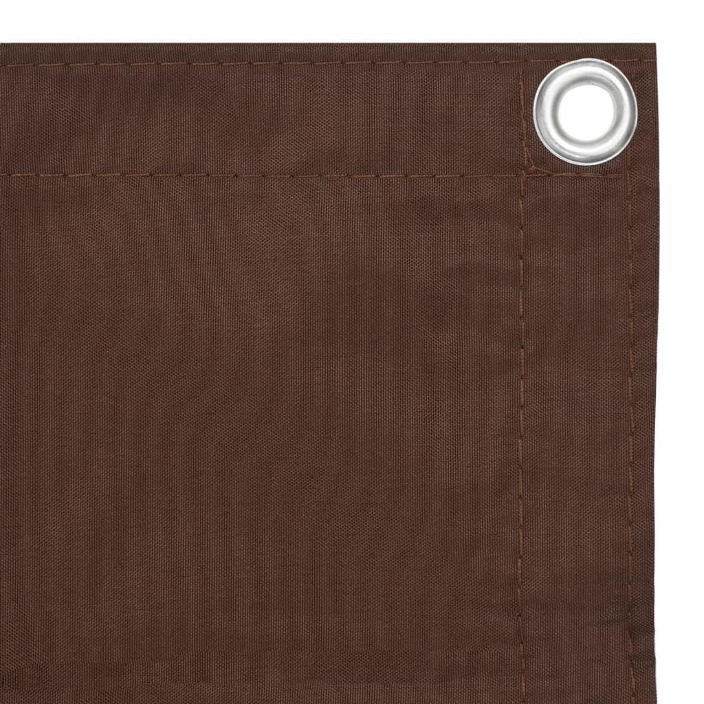 Écran de balcon Marron 120x400 cm Tissu Oxford