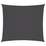 Voile de parasol tissu oxford rectangulaire 2x2,5 m anthracite