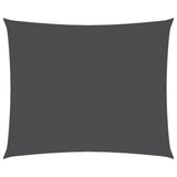 Voile de parasol tissu oxford rectangulaire 2,5x3,5m anthracite