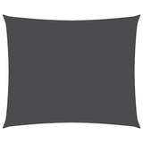 Voile de parasol tissu oxford rectangulaire 4x5 m anthracite