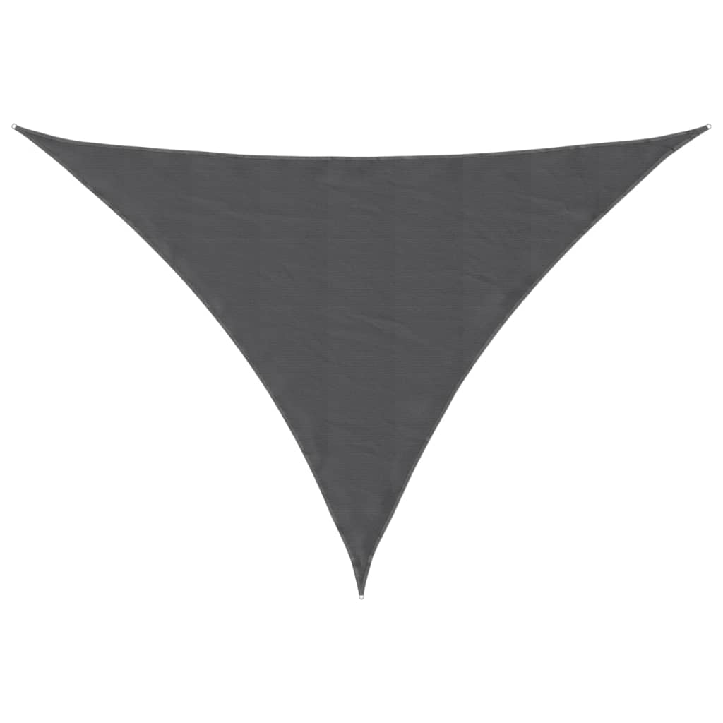 Voile de parasol tissu oxford triangulaire anthracite