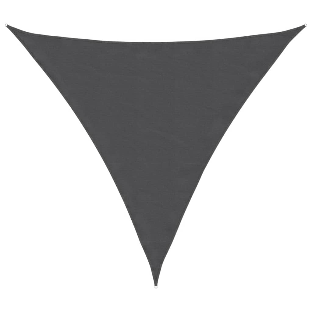 Voile de parasol tissu oxford triangulaire 3x3x3 m anthracite