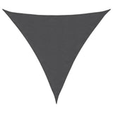 Voile de parasol tissu oxford triangulaire 3x3x3 m anthracite