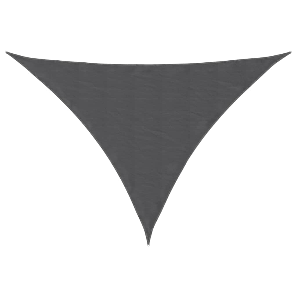 Voile de parasol tissu oxford triangulaire 3x4x4 m anthracite