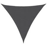 Voile de parasol tissu oxford triangulaire 4x4x4 m anthracite