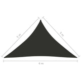 Triangular Oxford fabric parasol sail 5x5x6 m