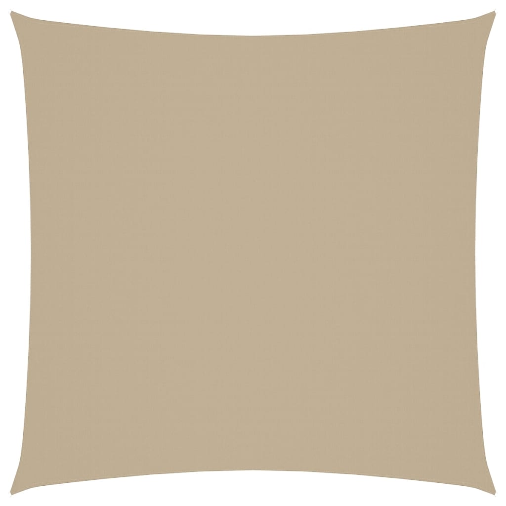 Voile de parasol tissu oxford carré 7x7 m beige