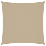 Voile de parasol tissu oxford carré 7x7 m beige