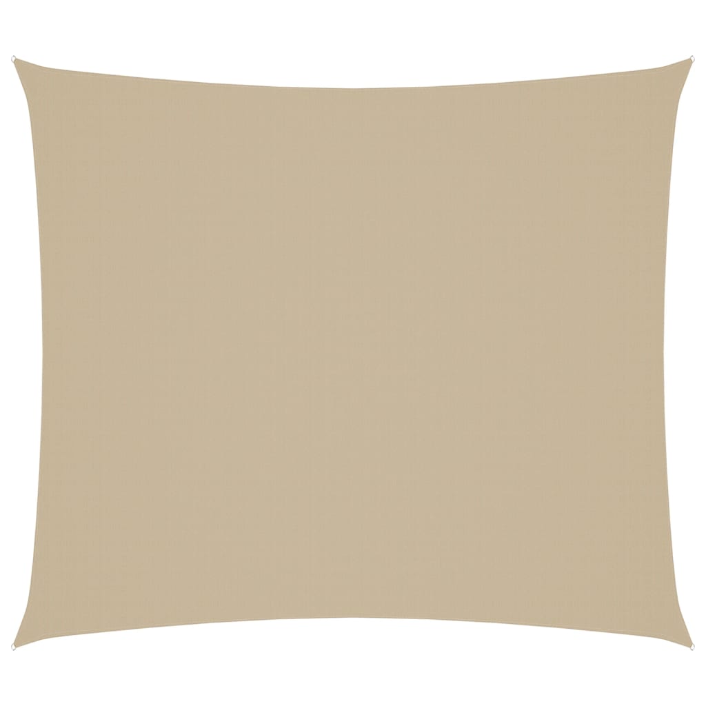 Voile de parasol tissu oxford rectangulaire 2x2,5 m beige