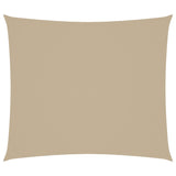 Voile de parasol tissu oxford rectangulaire 2,5x3 m beige