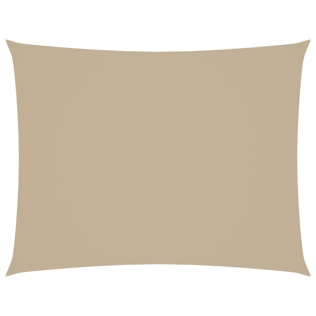 Voile de parasol tissu oxford rectangulaire 2,5x3,5 m beige