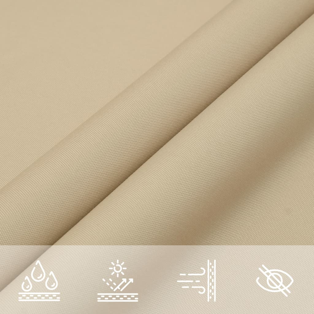 Voile de parasol tissu oxford rectangulaire 3x4,5 m beige