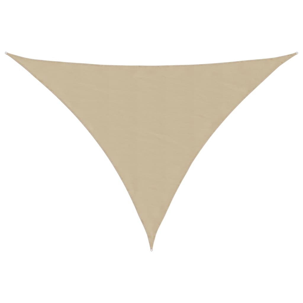 Voile de parasol tissu oxford triangulaire 2,5x2,5x3,5 m beige