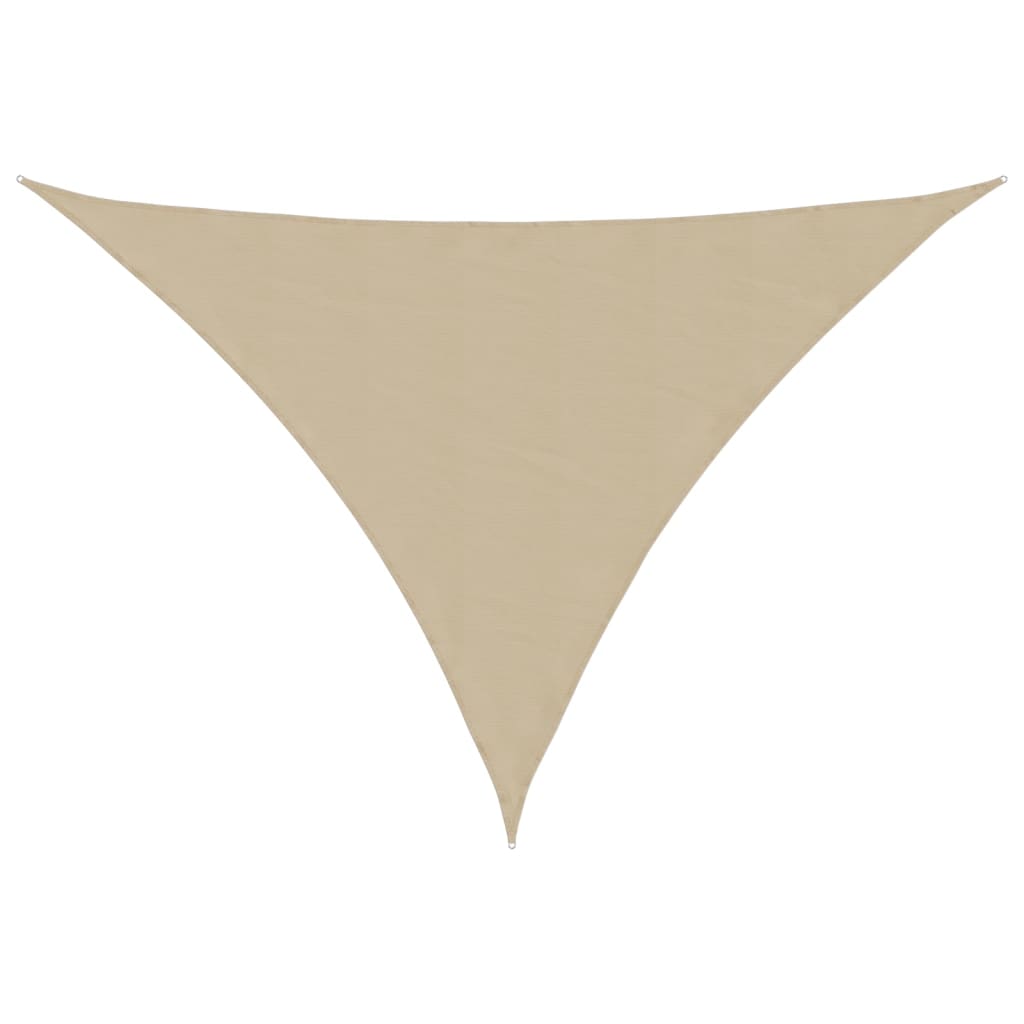 Voile de parasol tissu oxford triangulaire 3x4x5 m beige